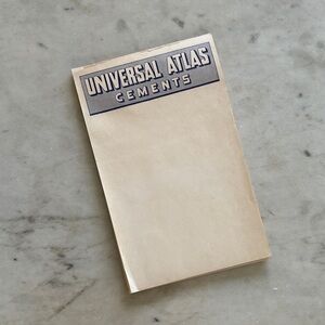 VINTAGE UNIVERSAL ATLAS CEMENTS NOTE PAD